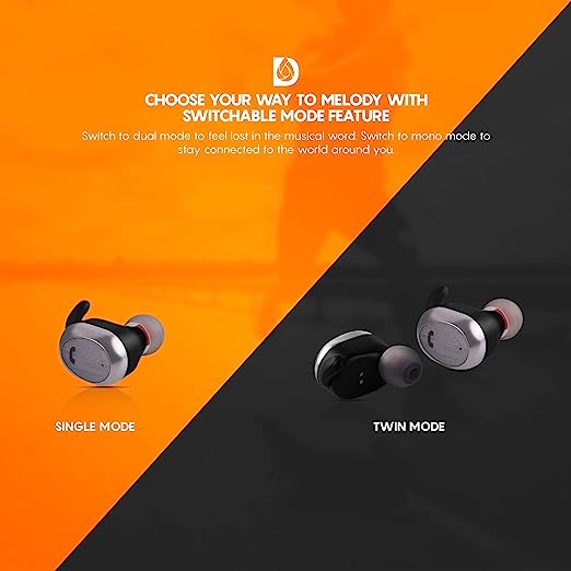 Dipinsure Heaven 200 Truly Wireless Bluetooth in Ear Headphone with Mic (Black) Dipinsure Heaven 200 Truly Wireless Bluetooth in Ear Headphone with Mic (Black)